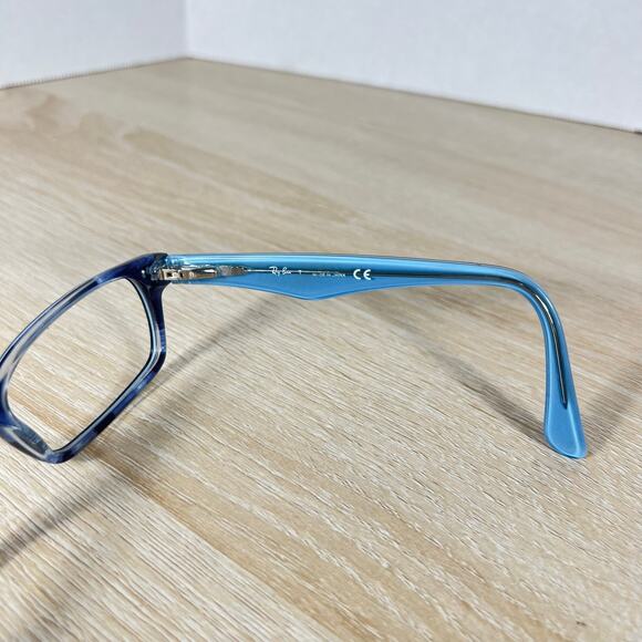 Ray-Ban RB5206 5023 Tortoise Blue Rectangle Eyeglasses 52-18-140 FRAMES ONLY main image 6